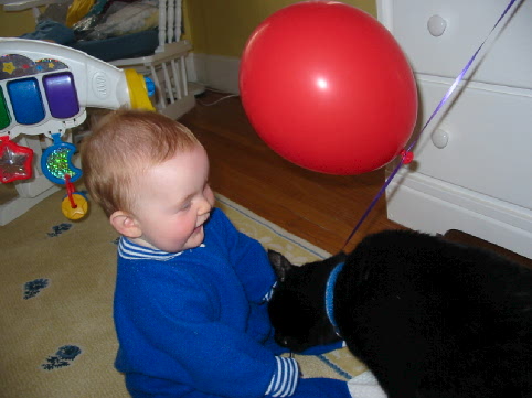 2003 March 16 Jane Bert and a balloon